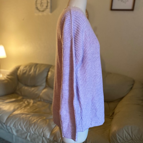 Marine Layer Elisa Pullover Knit lilac Sweater - Picture 8 of 12